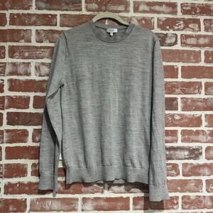 Reiss Women’s Gray Merino Wool Crewneck Sweater Size M Excellent Condition